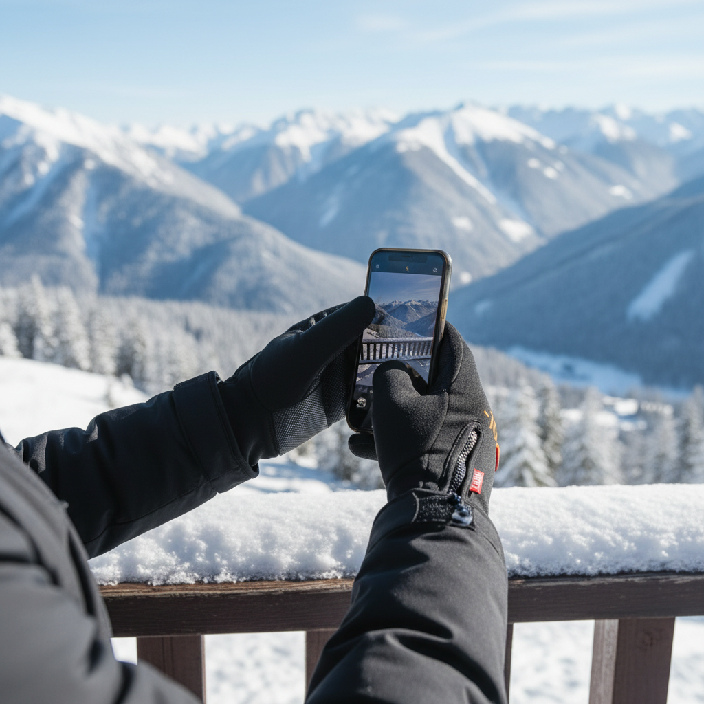 Winter Gloves For Men Women Touchscreen Warm Outdoor Cycling Driving Motorcycle Cold Gloves Windproof Non Slip Gloves